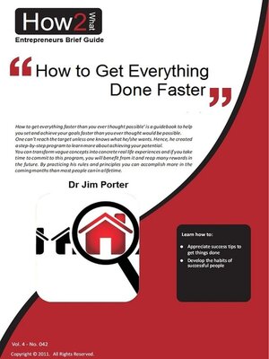 cover image of How to Get Everything Done Faster